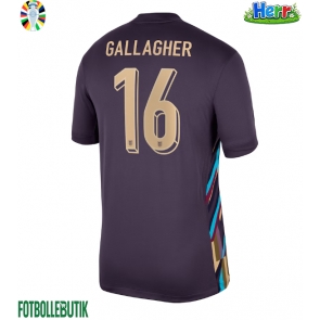 England Conor Gallagher #16 Bortatröja EM 2024 Kortärmad